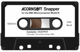 Cartridge artwork for Snapper on the Acorn BBC Micro.