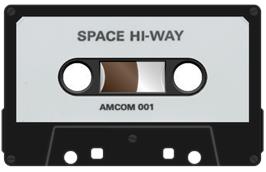 Cartridge artwork for Space Hi-way on the Acorn BBC Micro.