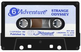 Cartridge artwork for Strange Odyssey on the Acorn BBC Micro.