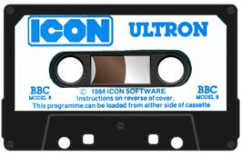 Cartridge artwork for Ultron (Viper) on the Acorn BBC Micro.