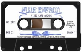 Cartridge artwork for Video Card Arcade on the Acorn BBC Micro.