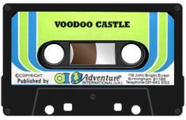 Cartridge artwork for Voodoo Castle on the Acorn BBC Micro.