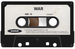 Cartridge artwork for W.A.R on the Acorn BBC Micro.