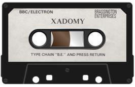 Cartridge artwork for Xadomy on the Acorn BBC Micro.