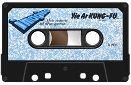 Cartridge artwork for Yie Ar Kung-Fu on the Acorn BBC Micro.