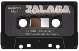 Cartridge artwork for Zalaga on the Acorn BBC Micro.