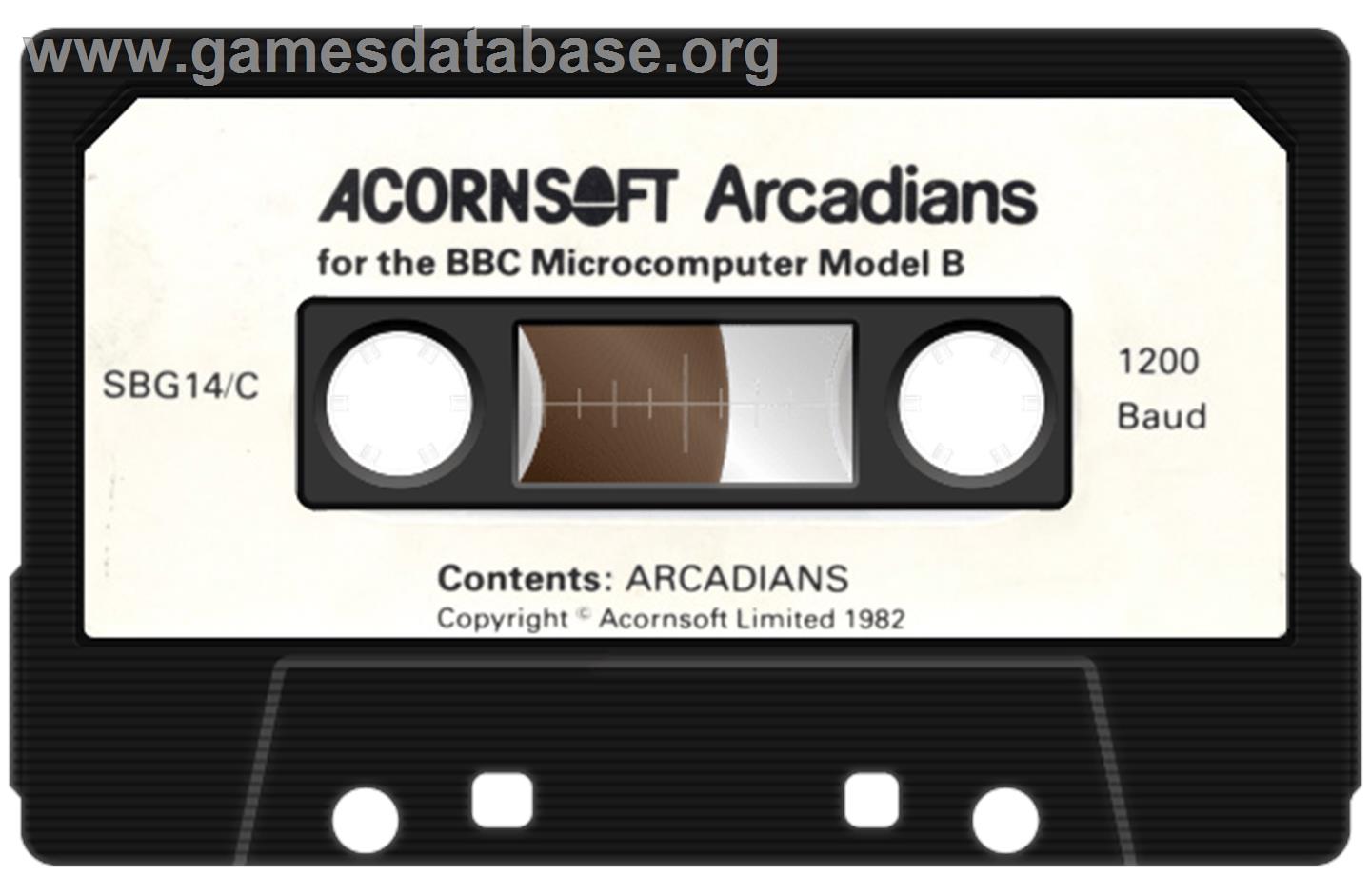 Arcadians - Acorn BBC Micro - Artwork - Cartridge