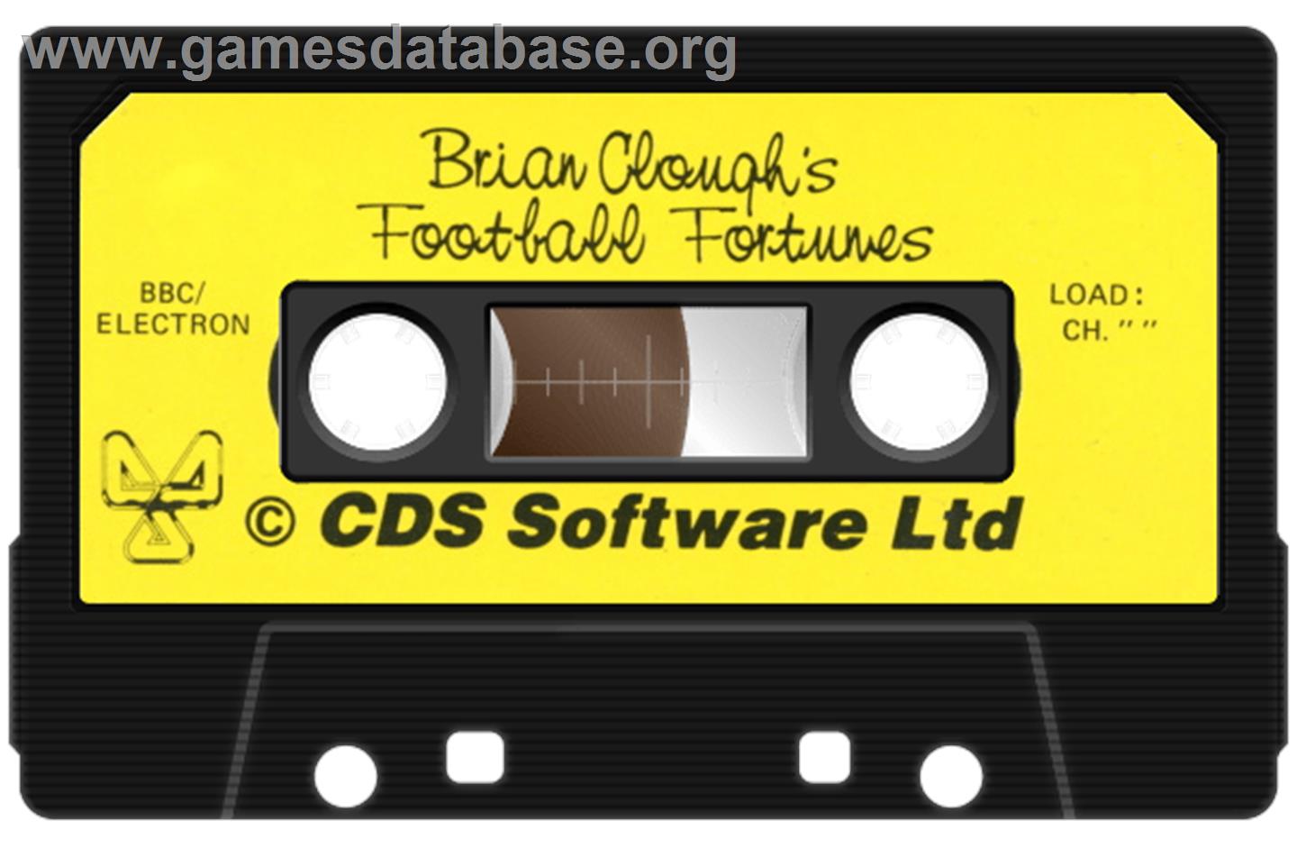 Brian Clough's Football Fortunes - Acorn BBC Micro - Artwork - Cartridge