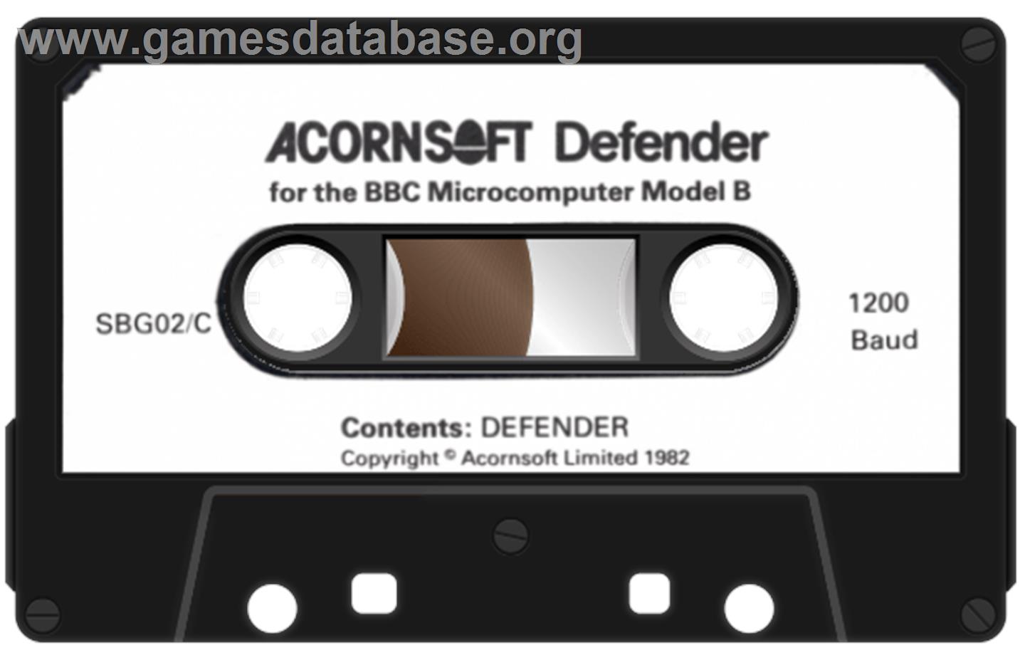 Defender - Acorn BBC Micro - Artwork - Cartridge
