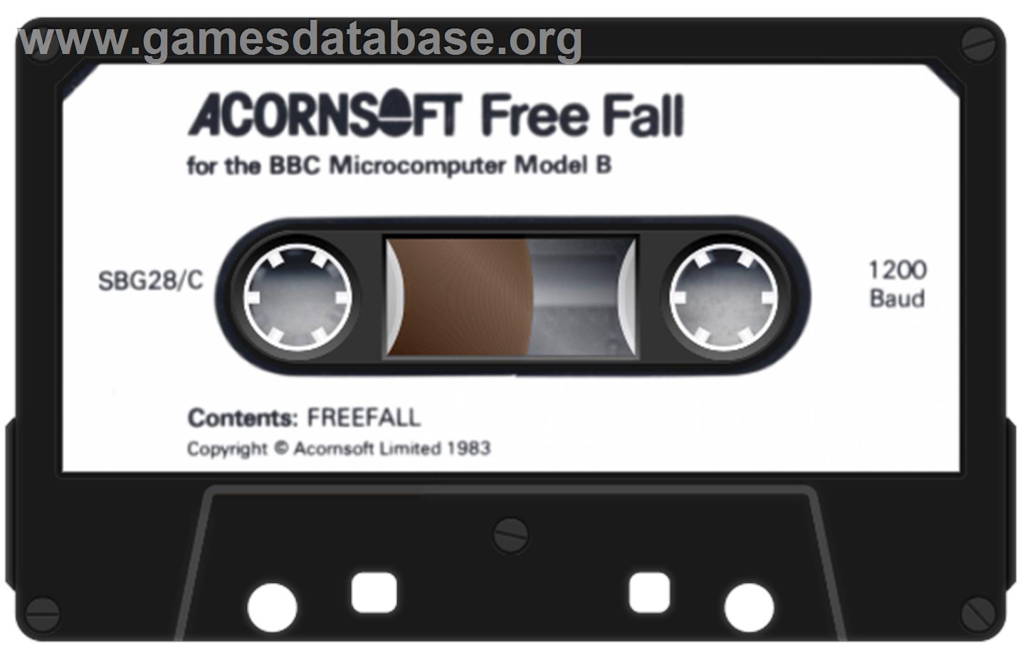 Free Fall - Acorn BBC Micro - Artwork - Cartridge