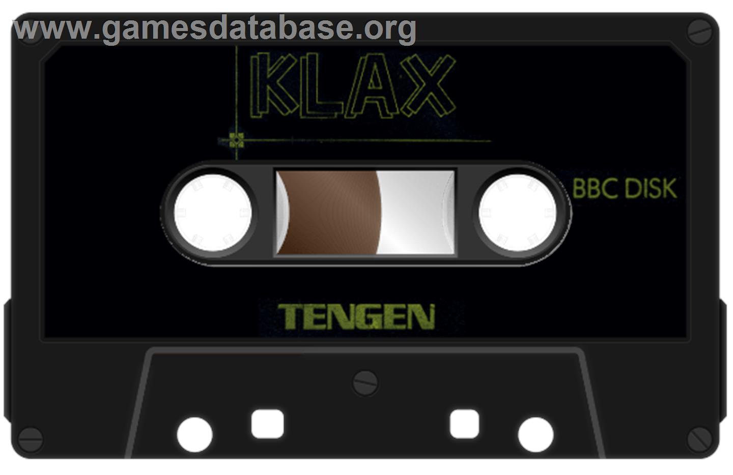 Klax - Acorn BBC Micro - Artwork - Cartridge