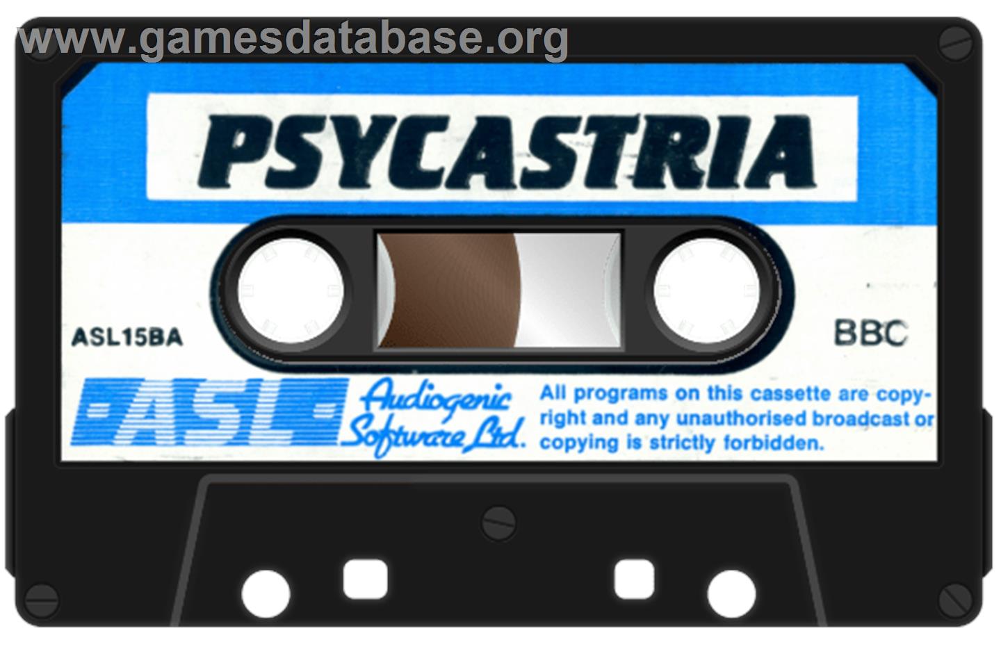 Psycastria - Acorn BBC Micro - Artwork - Cartridge