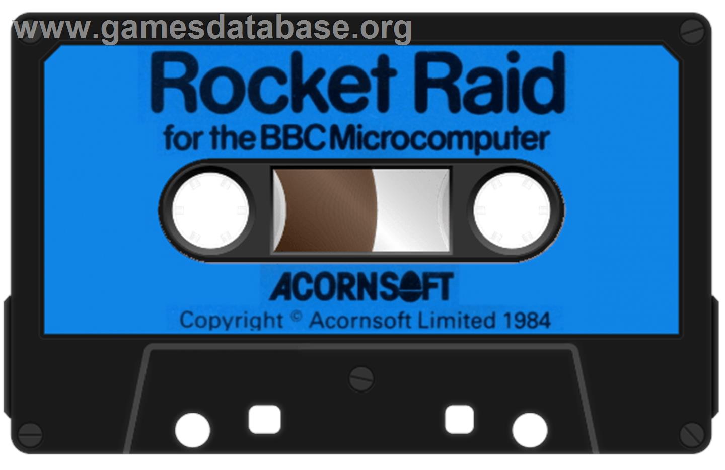 Rocket Raid - Acorn BBC Micro - Artwork - Cartridge