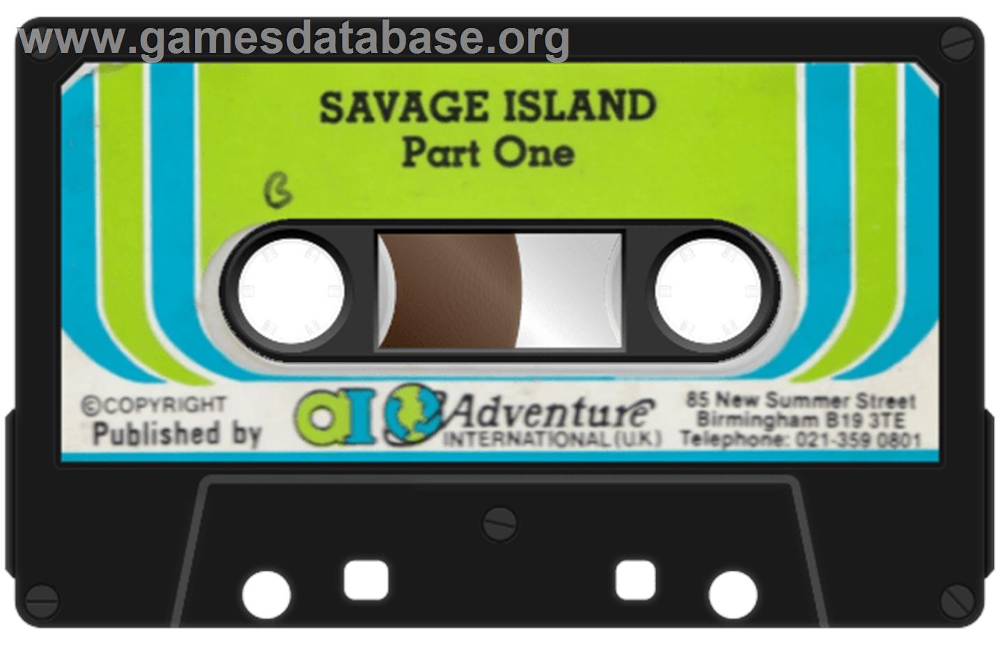 Savage Island Part 1 - Acorn BBC Micro - Artwork - Cartridge