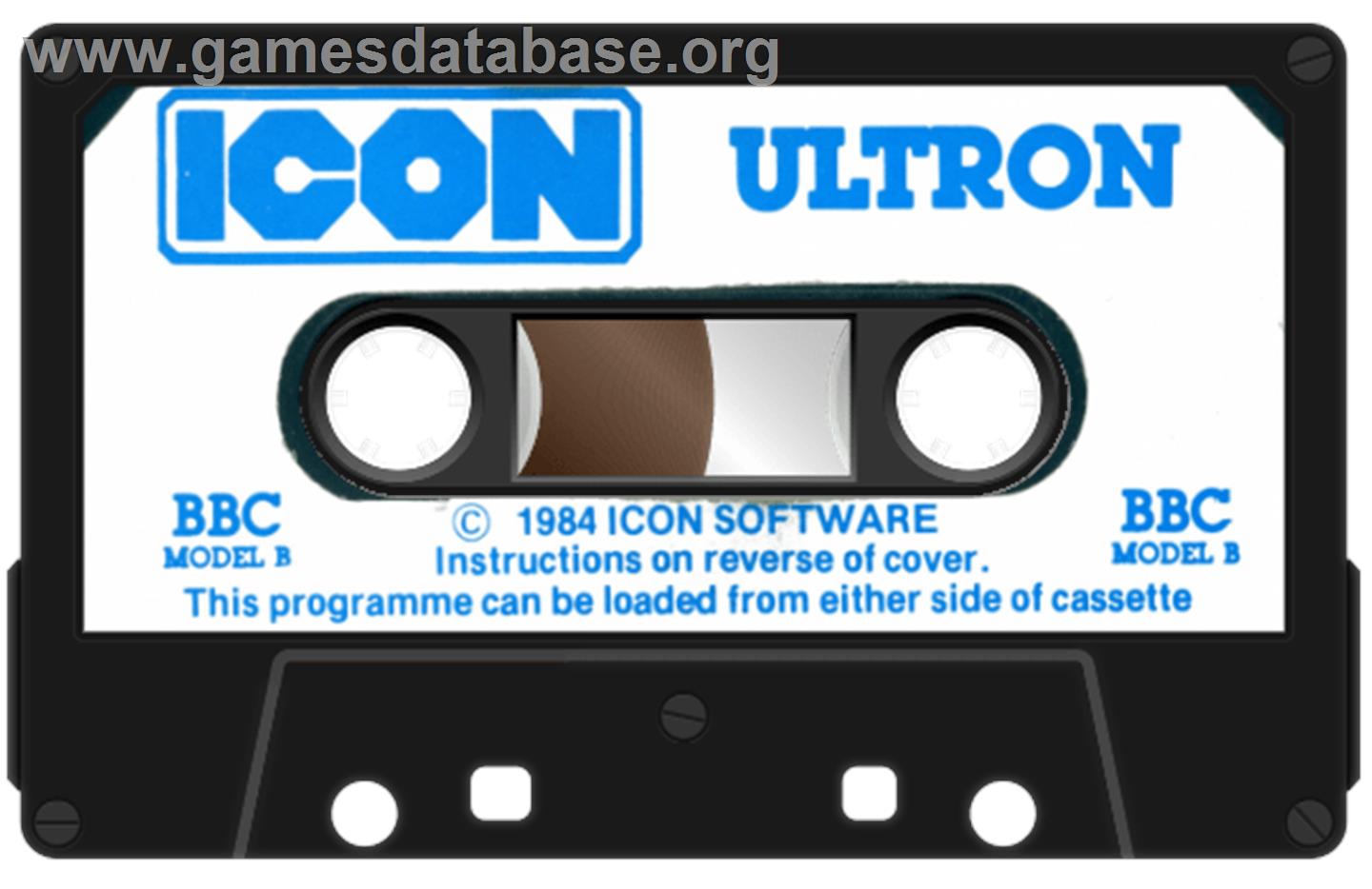 Ultron (Viper) - Acorn BBC Micro - Artwork - Cartridge