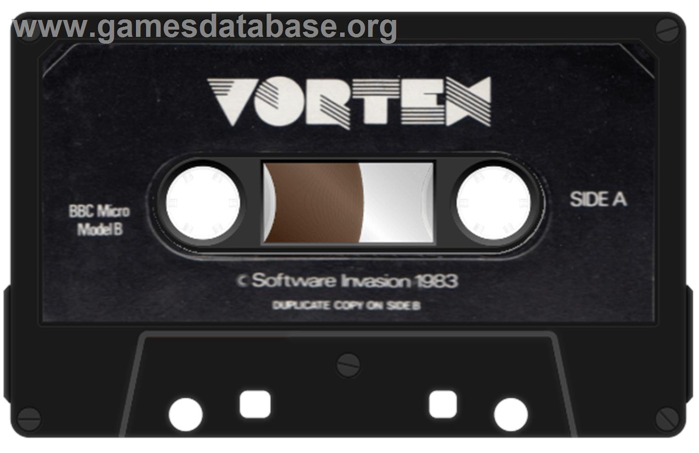 Vortex (Anthony Bartram) - Acorn BBC Micro - Artwork - Cartridge