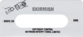 Top of cartridge artwork for Skirmish on the Acorn BBC Micro.