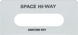 Top of cartridge artwork for Space Hi-way on the Acorn BBC Micro.