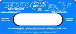 Top of cartridge artwork for Video's Revenge on the Acorn BBC Micro.