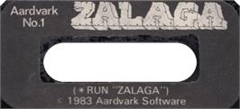 Top of cartridge artwork for Zalaga on the Acorn BBC Micro.