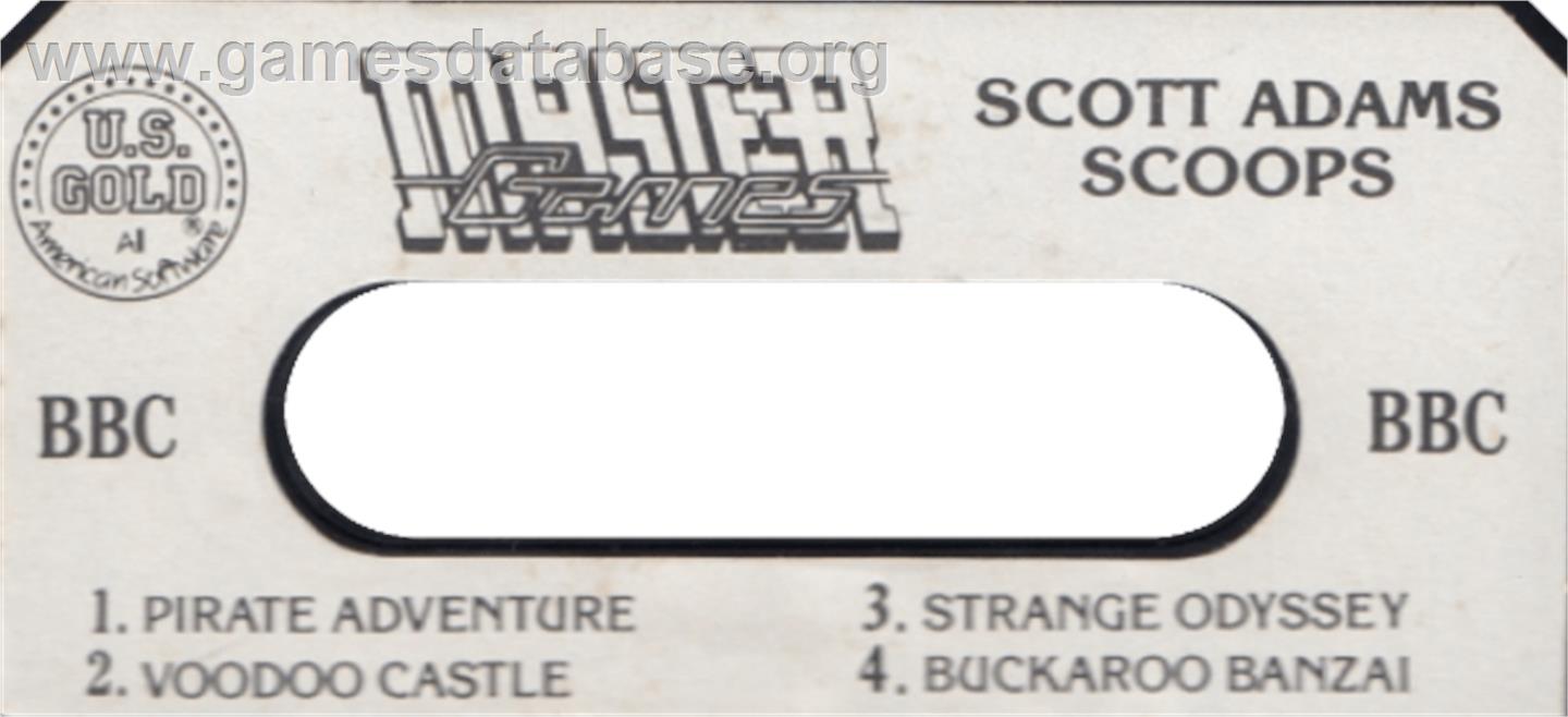 Adventures of Buckaroo Banzai, The - Across the 8th Dimension! - Acorn BBC Micro - Artwork - Cartridge Top