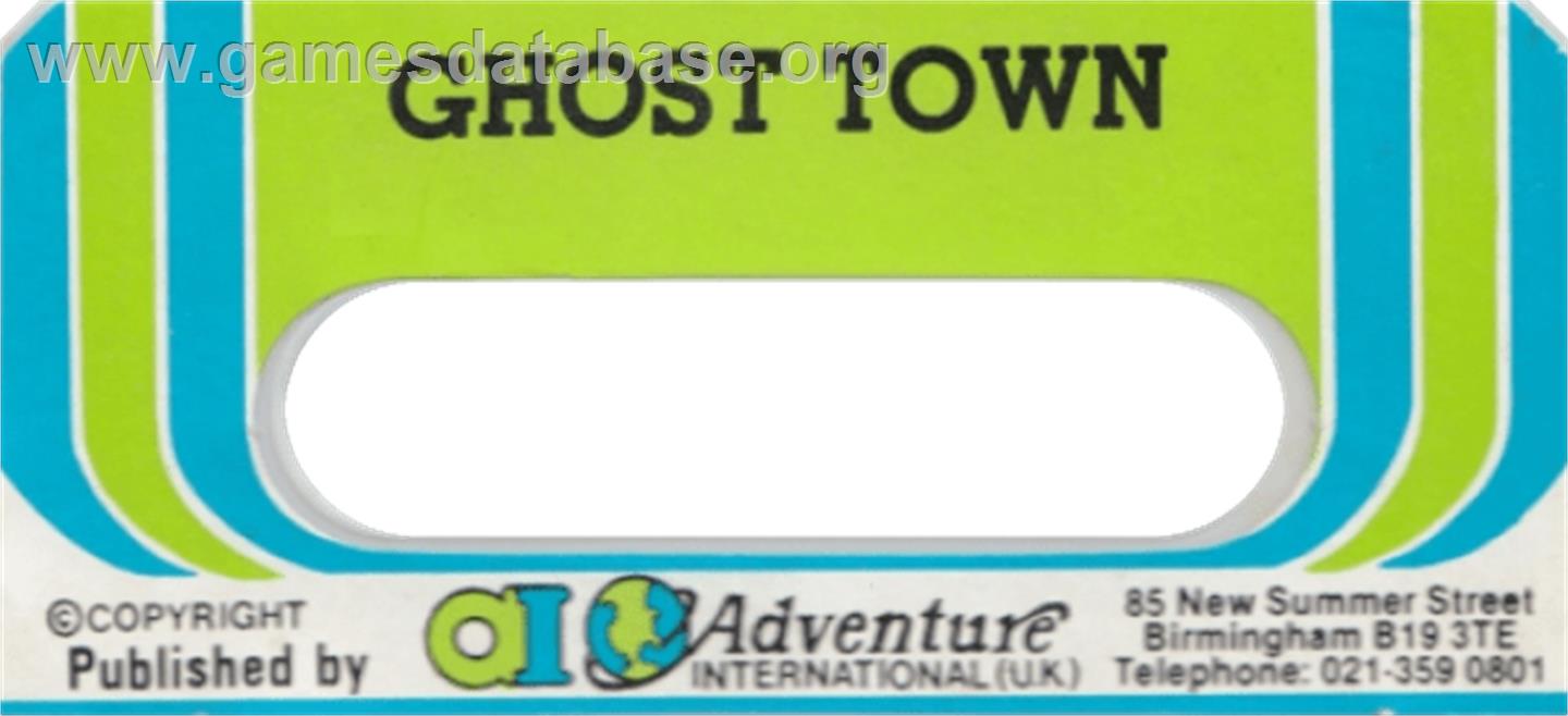 Ghost Town - Acorn BBC Micro - Artwork - Cartridge Top