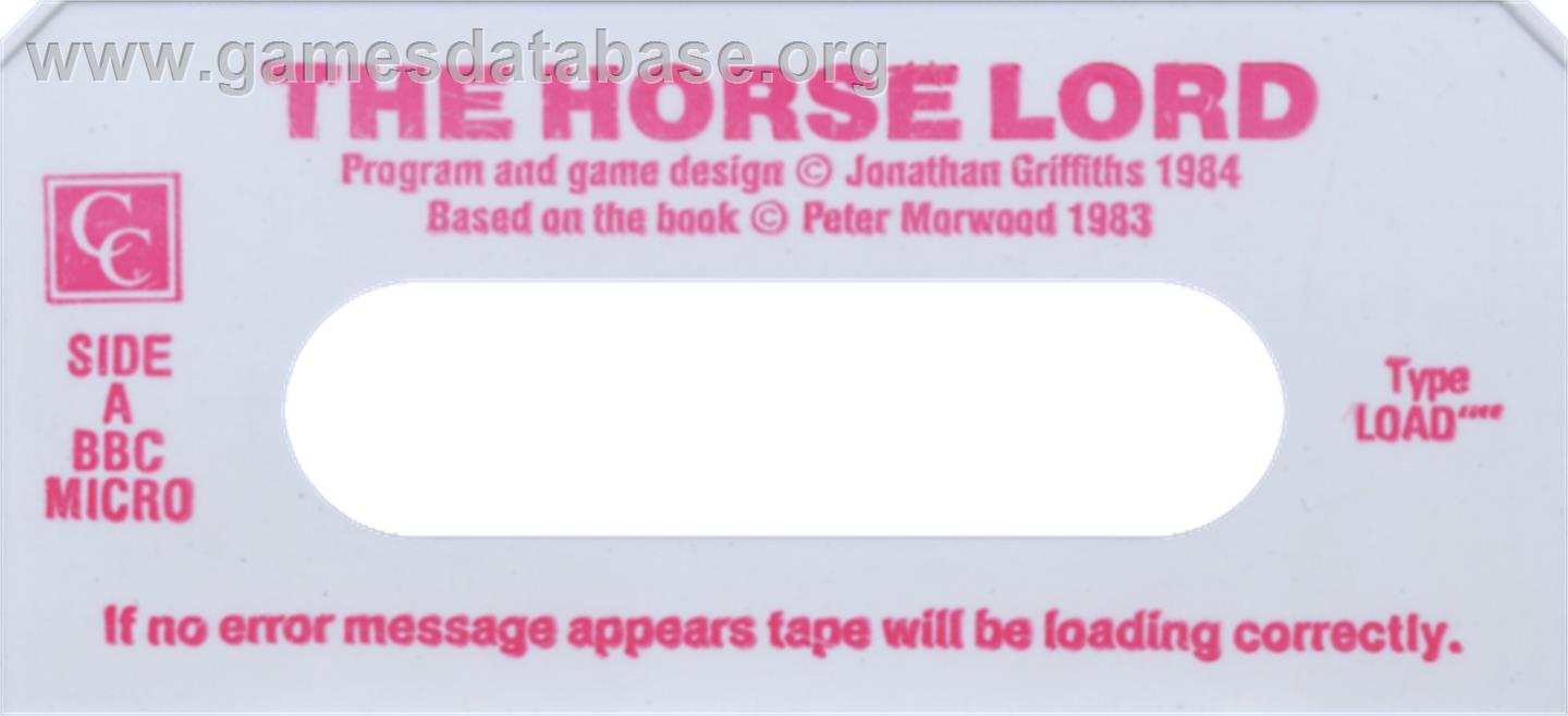 Horse Lord, The - Acorn BBC Micro - Artwork - Cartridge Top