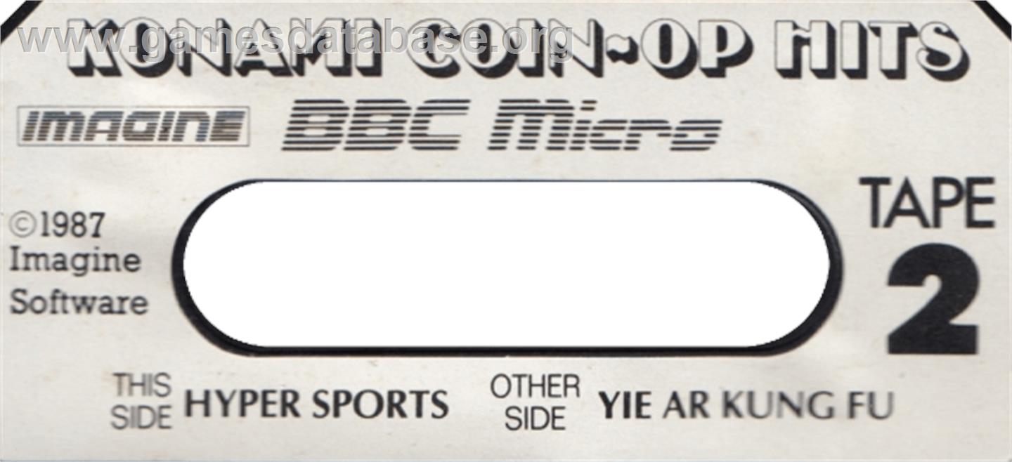 Hyper Sports - Acorn BBC Micro - Artwork - Cartridge Top
