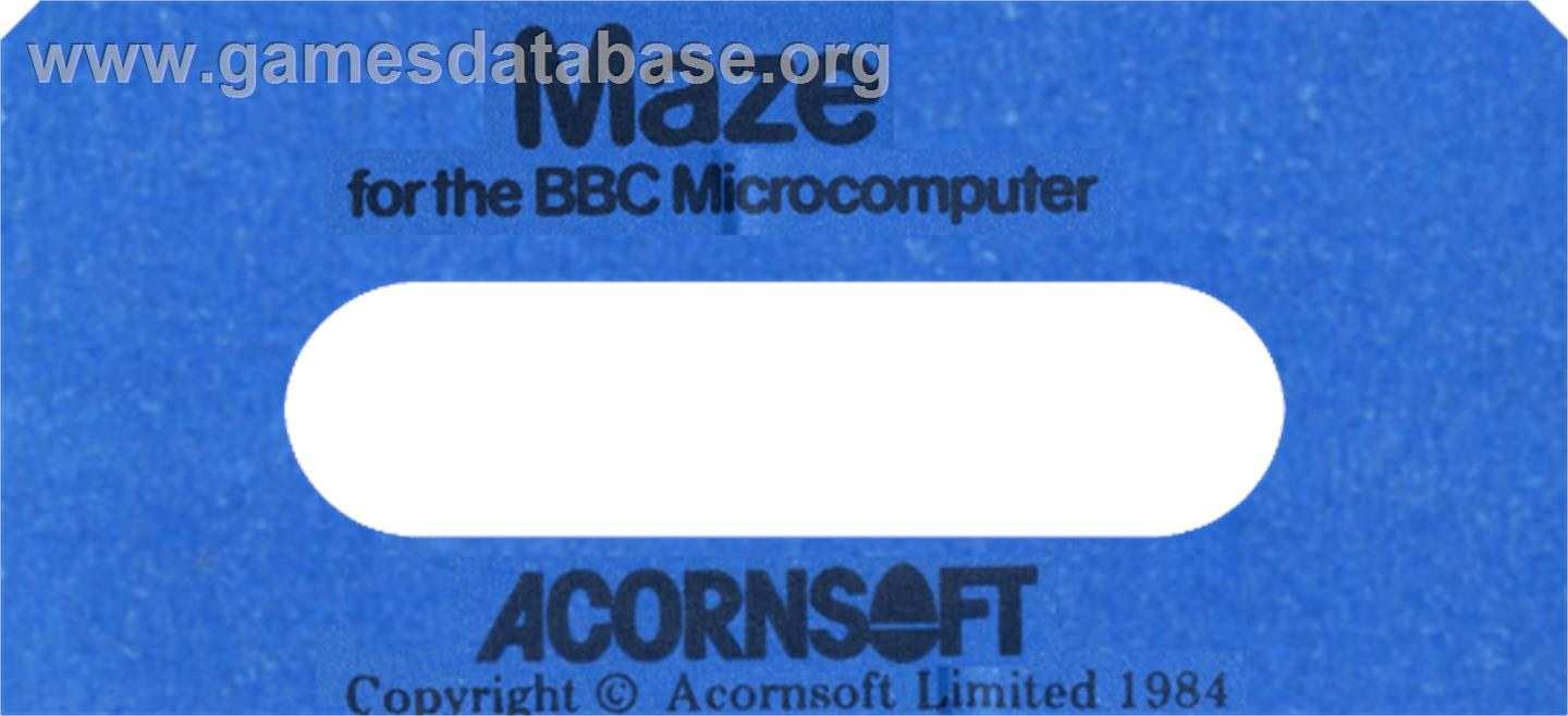 Maze - Acorn BBC Micro - Artwork - Cartridge Top