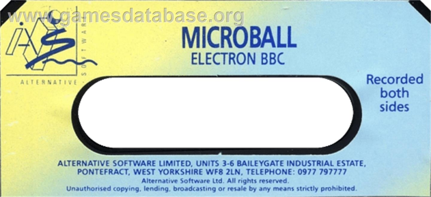Microball - Acorn BBC Micro - Artwork - Cartridge Top