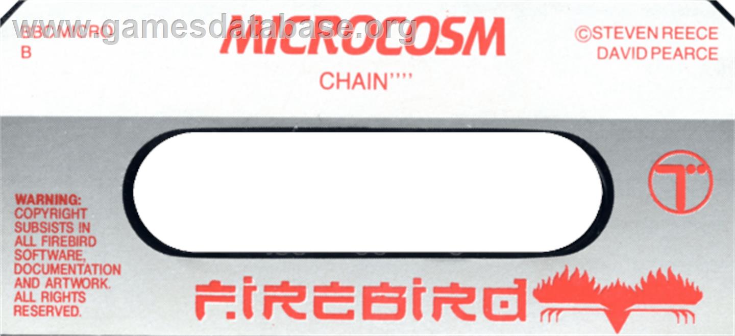 Microcosm - Acorn BBC Micro - Artwork - Cartridge Top