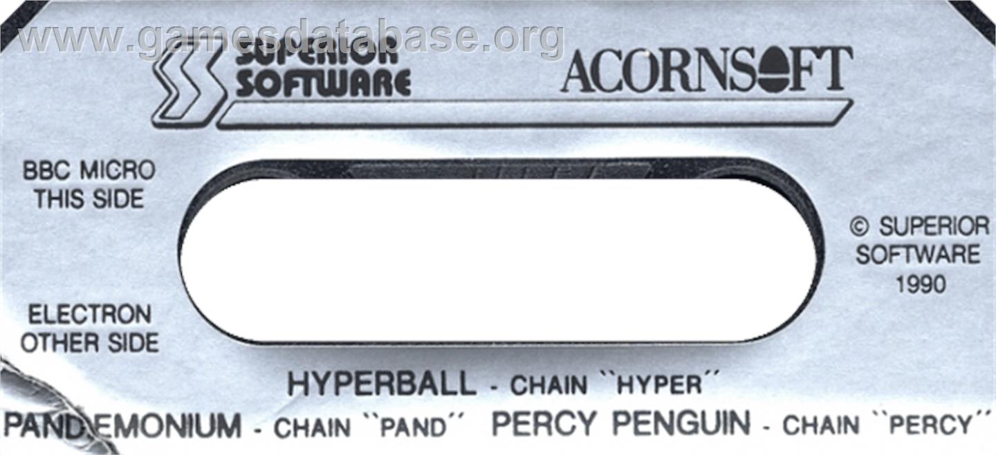Pandemonium - Acorn BBC Micro - Artwork - Cartridge Top