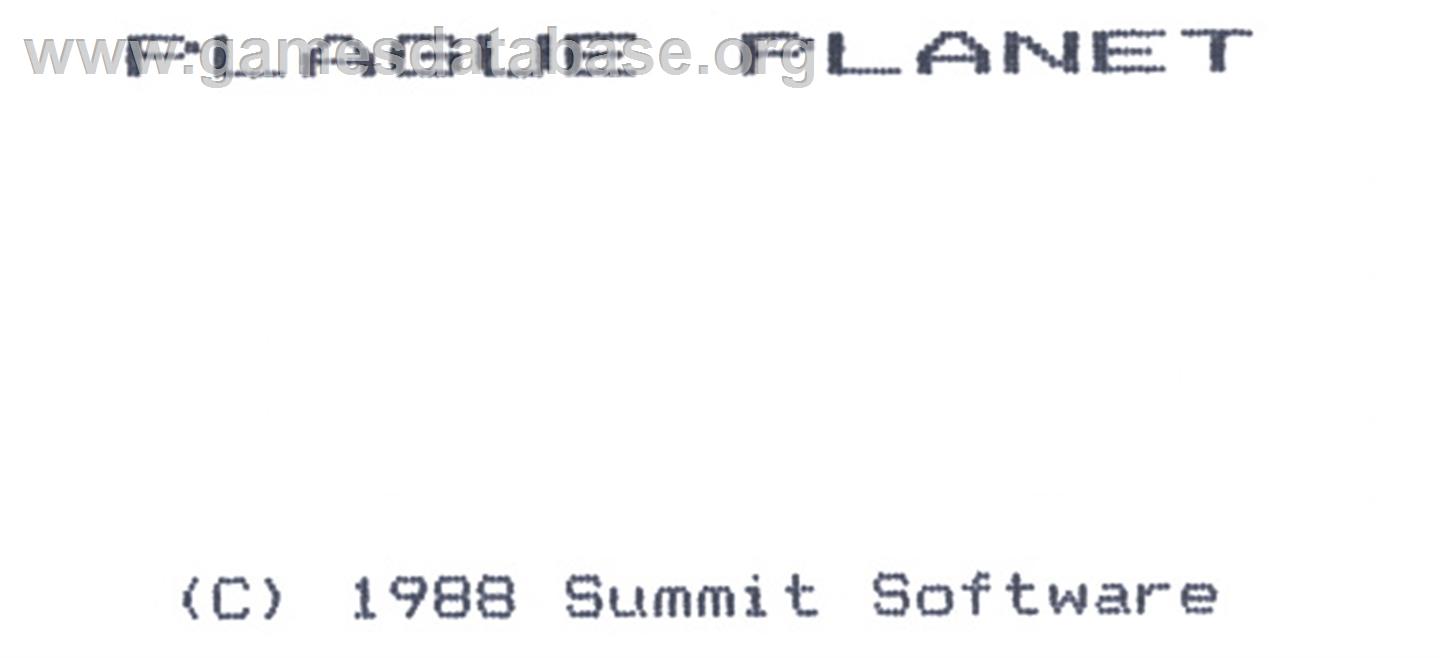 Plague Planet - Acorn BBC Micro - Artwork - Cartridge Top