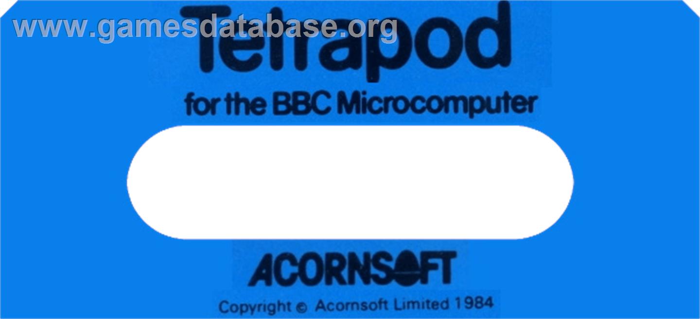 Tetrapod - Acorn BBC Micro - Artwork - Cartridge Top