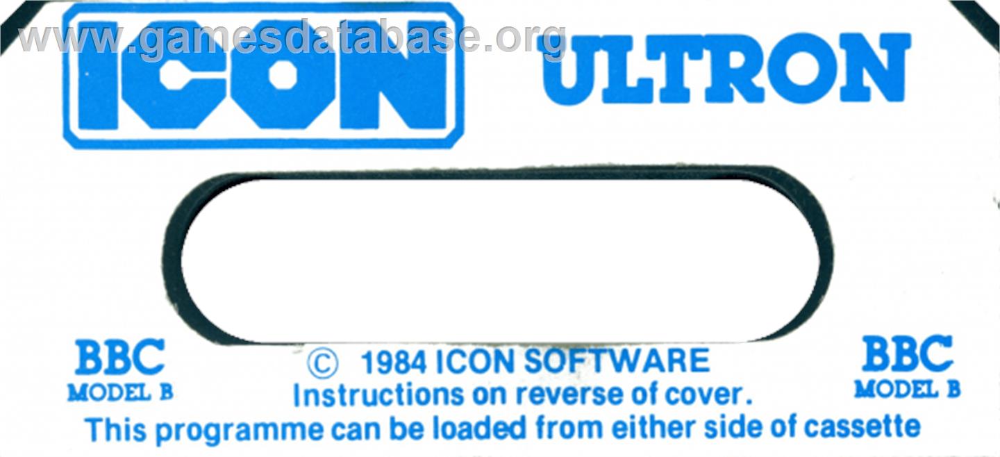Ultron (Viper) - Acorn BBC Micro - Artwork - Cartridge Top