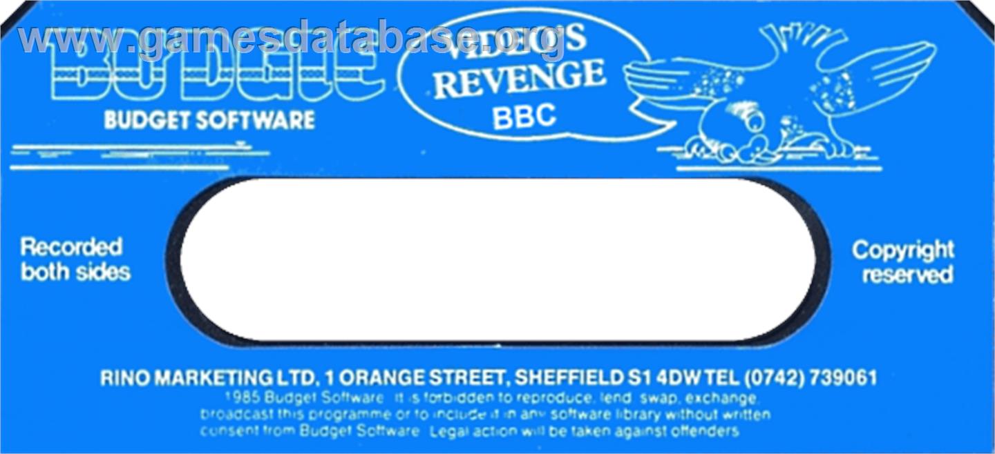 Video's Revenge - Acorn BBC Micro - Artwork - Cartridge Top