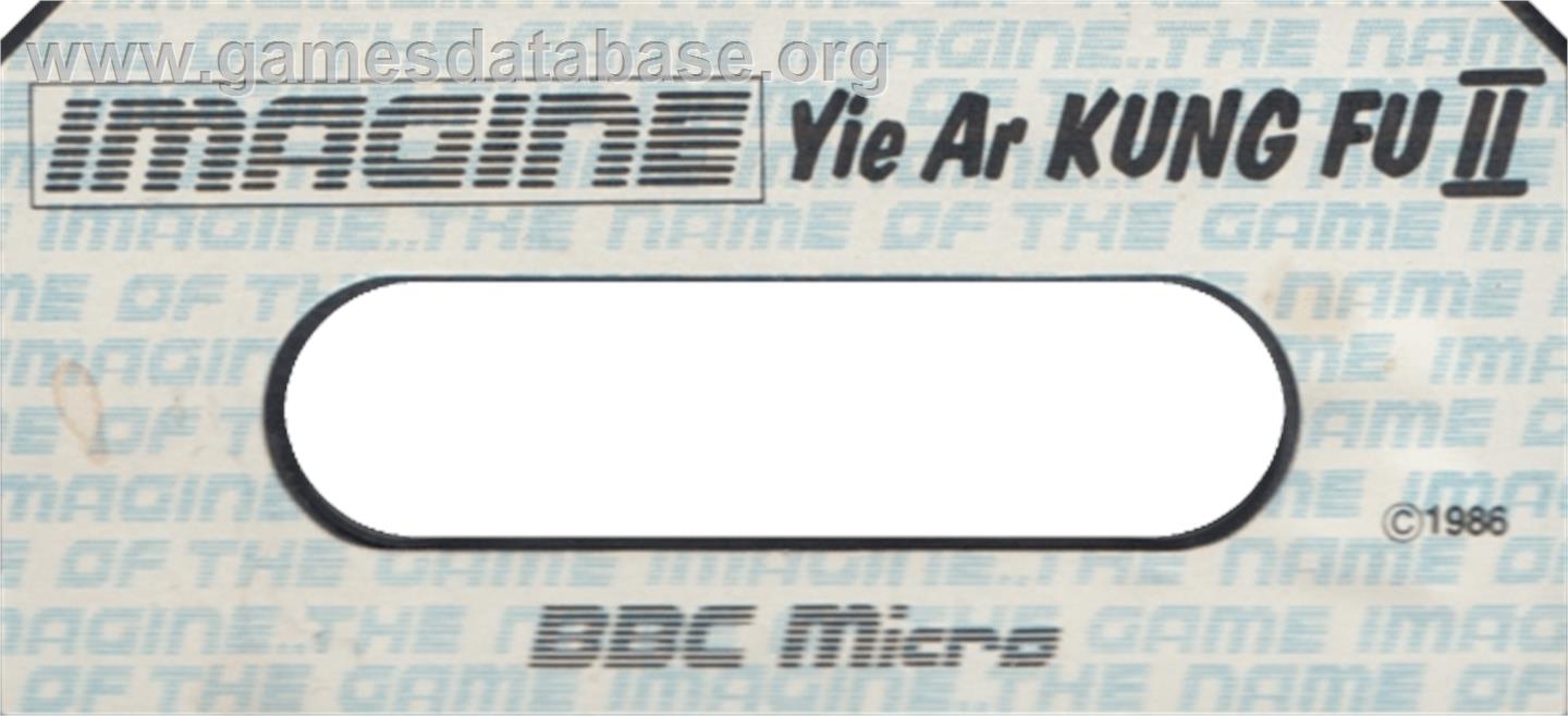 Yie Ar Kung-Fu 2 - Acorn BBC Micro - Artwork - Cartridge Top