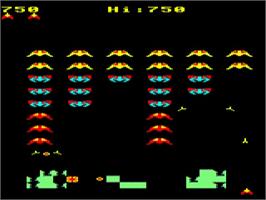 In game image of Alien Destroyers on the Acorn BBC Micro.