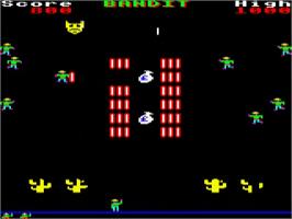 In game image of Bandit on the Acorn BBC Micro.