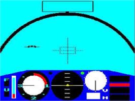 In game image of Battle of Britain (Design People) on the Acorn BBC Micro.