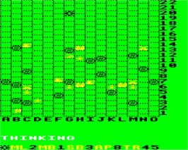 In game image of Battlezone 2000 on the Acorn BBC Micro.