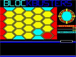 In game image of Blockbusters (Domark) on the Acorn BBC Micro.