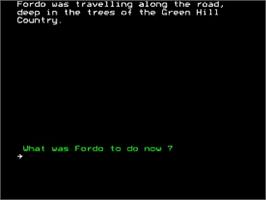 In game image of Bored Of The Rings on the Acorn BBC Micro.