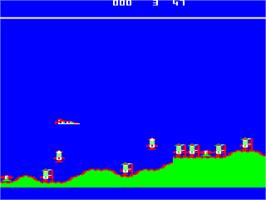In game image of Challenger on the Acorn BBC Micro.