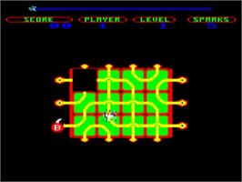 In game image of Confuzion on the Acorn BBC Micro.