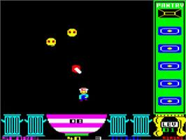 In game image of Cookie on the Acorn BBC Micro.