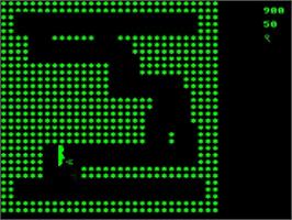 In game image of Crazy Balloon on the Acorn BBC Micro.