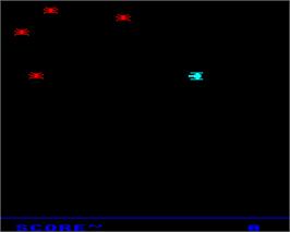In game image of Gladiator on the Acorn BBC Micro.
