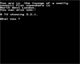 In game image of Hampstead on the Acorn BBC Micro.