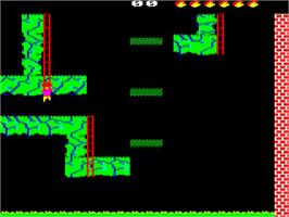 In game image of Jack Attack on the Acorn BBC Micro.